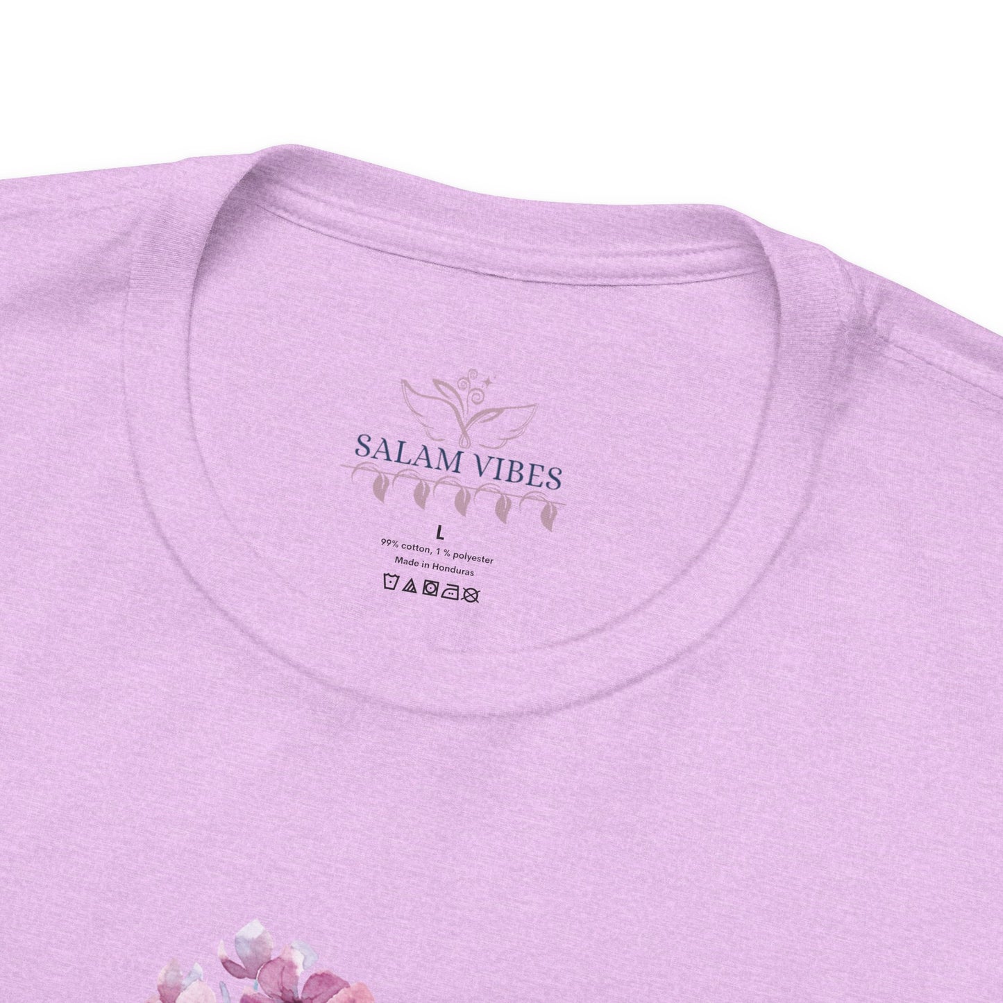 Floral Heart Women Tee - Soft Jersey Short Sleeve Shirt