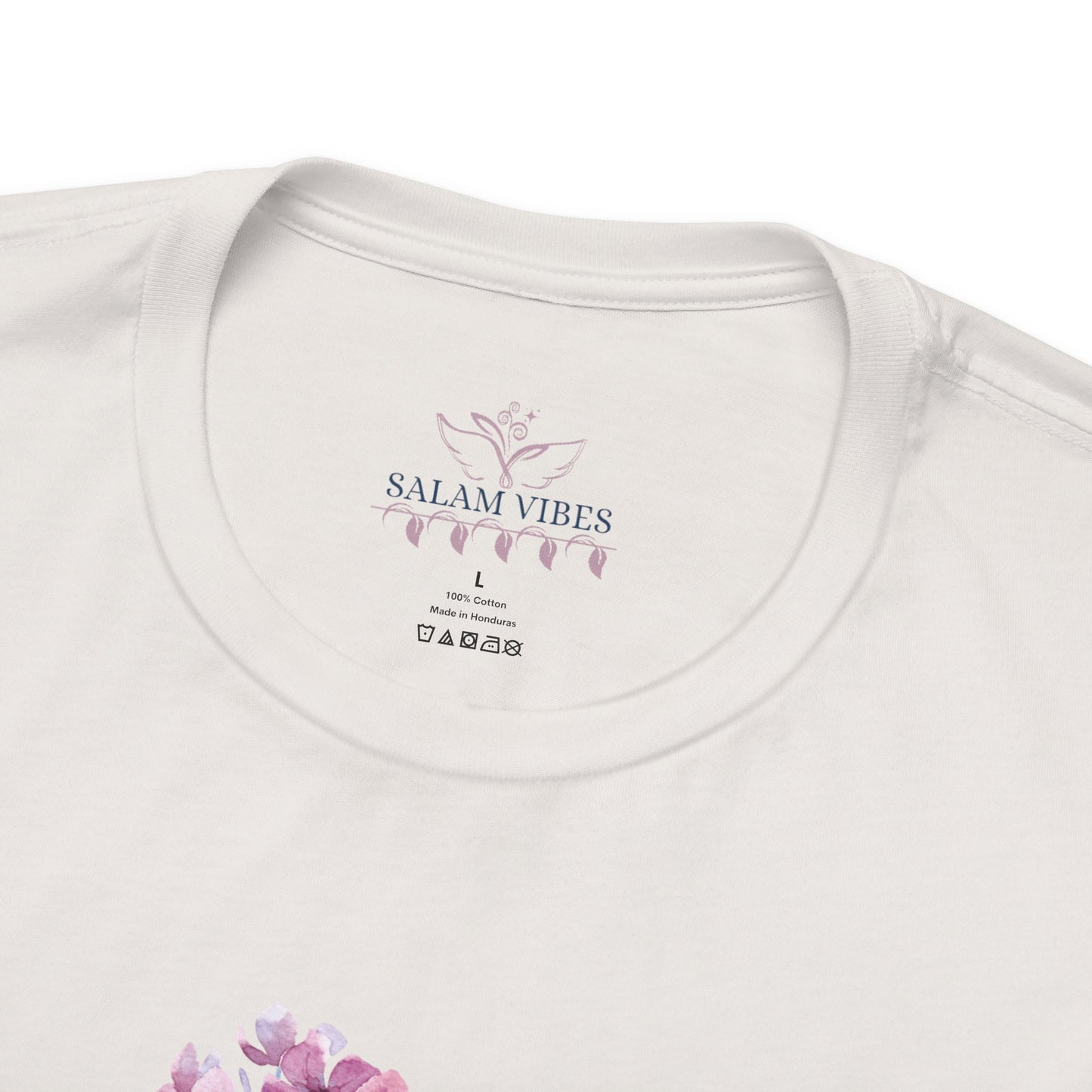 Floral Heart Women Tee - Soft Jersey Short Sleeve Shirt