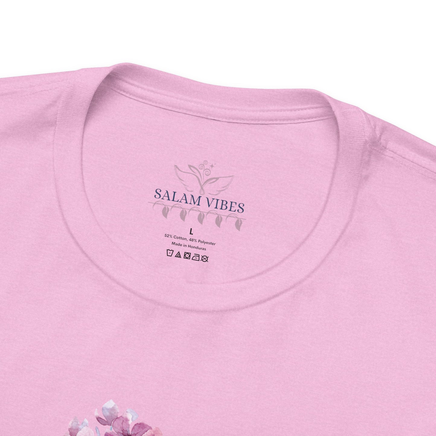 Floral Heart Women Tee - Soft Jersey Short Sleeve Shirt