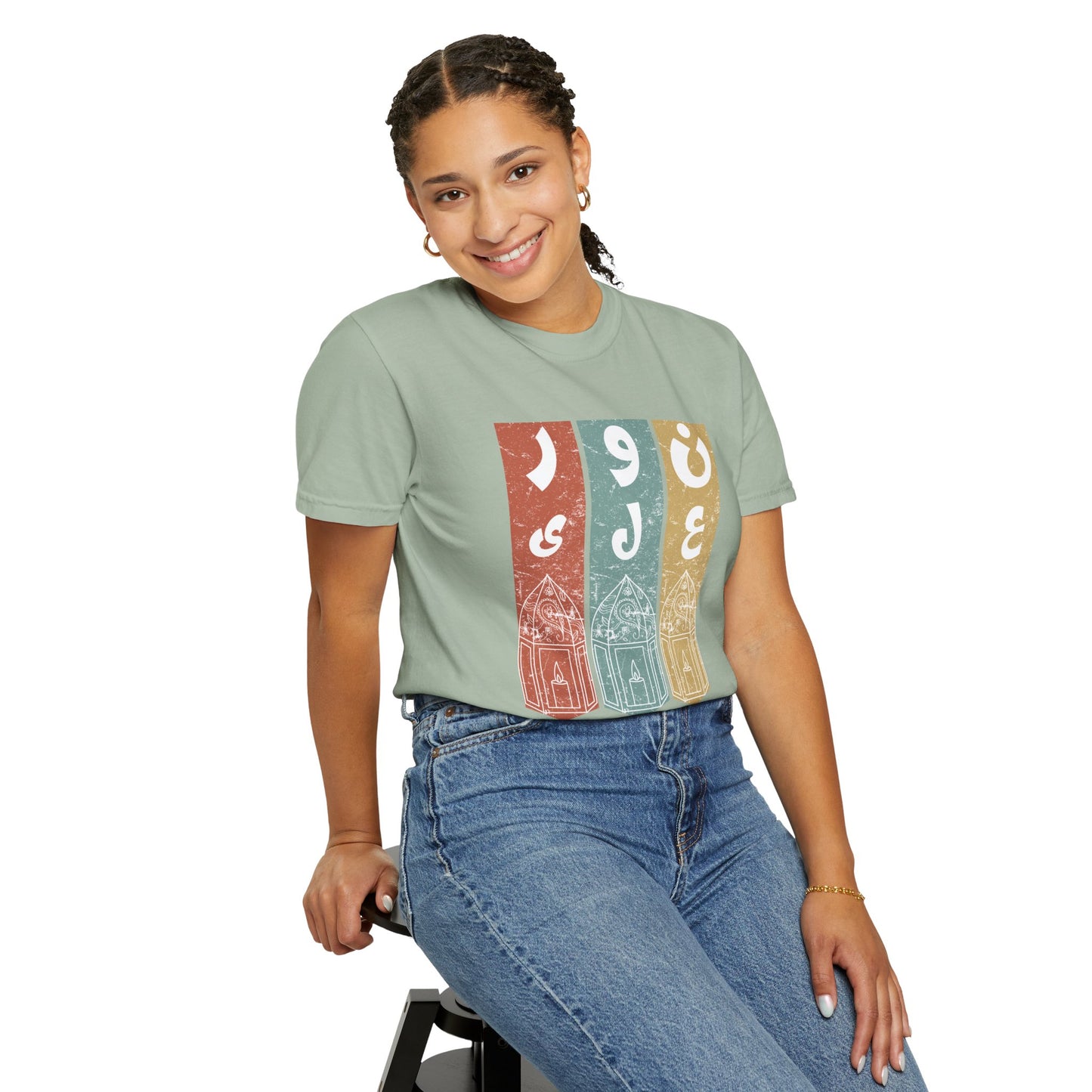 Vintage Design T-Shirt — نور على نور Arabic Calligraphy