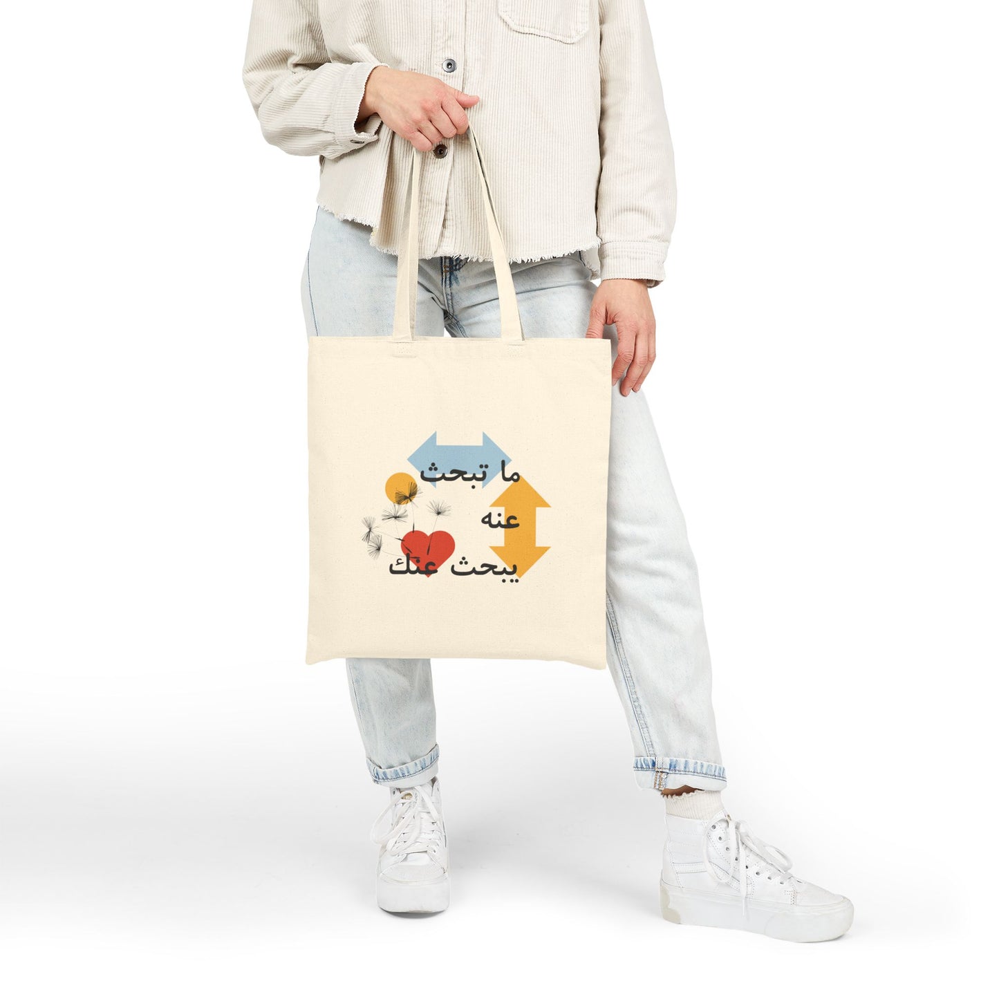 Eco-Friendly Floral Cotton Canvas Tote Bag - Perfect for Shopping or Everyday Use