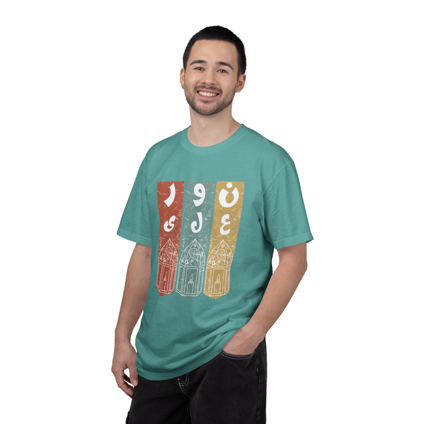 Vintage Design T-Shirt — نور على نور Arabic Calligraphy