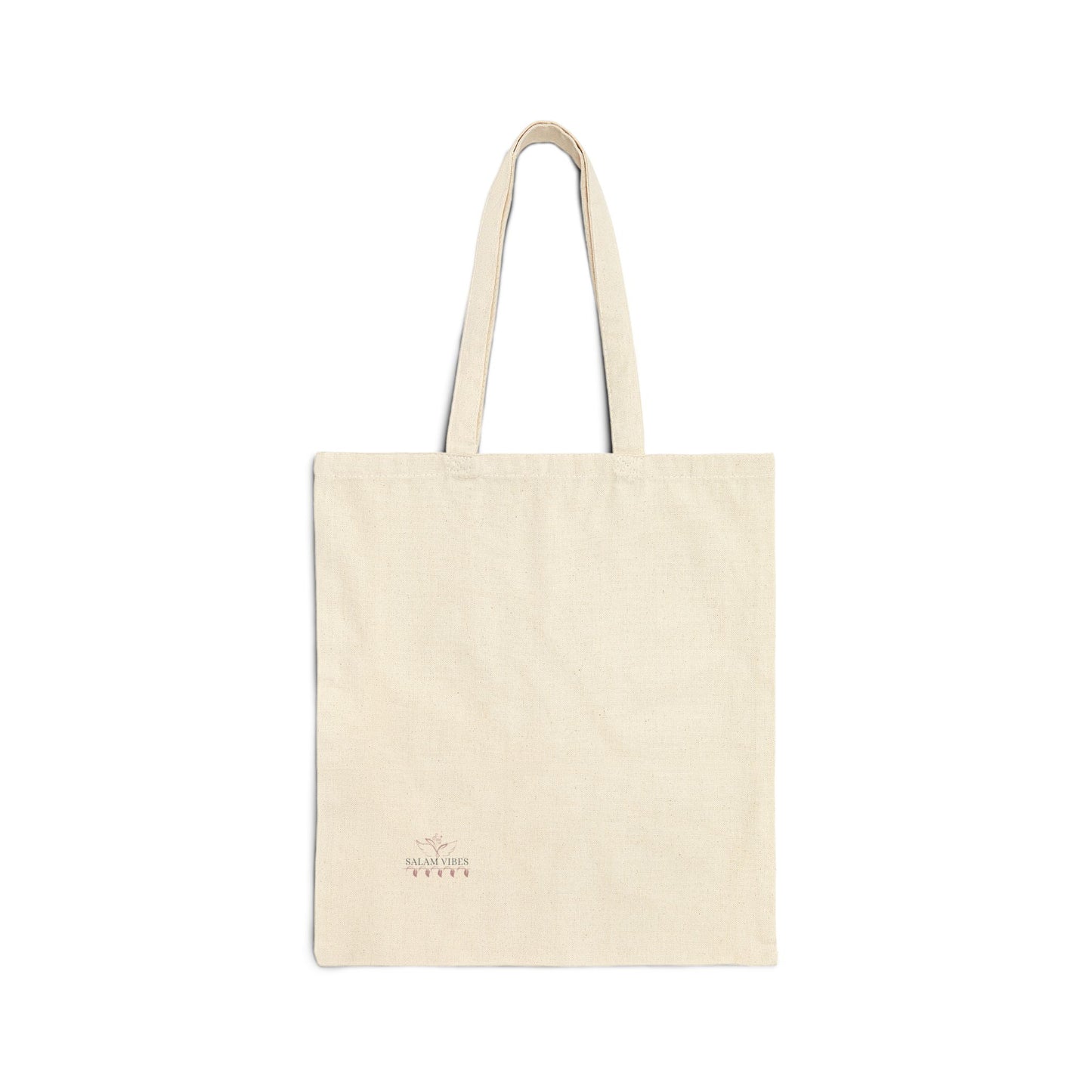 Floral Motivational Cotton Canvas Tote Bag, Eco-Friendly Shopping Bag, Gift for Her, Inspirational Quote Bag, Cute Beach Bag