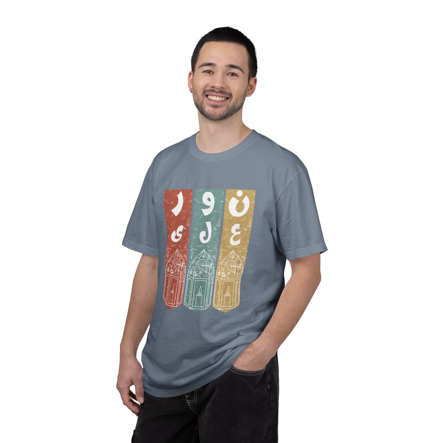 Vintage Design T-Shirt — نور على نور Arabic Calligraphy