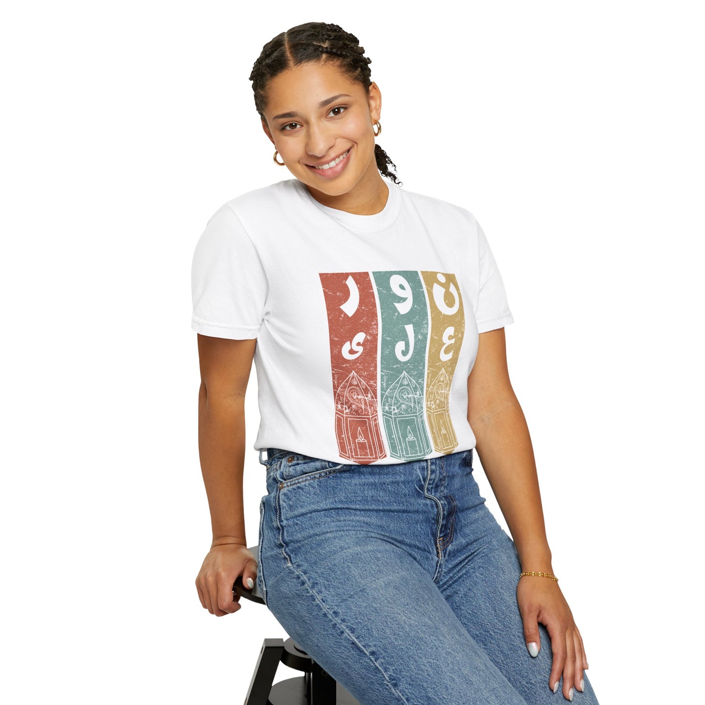 Vintage Design T-Shirt — نور على نور Arabic Calligraphy