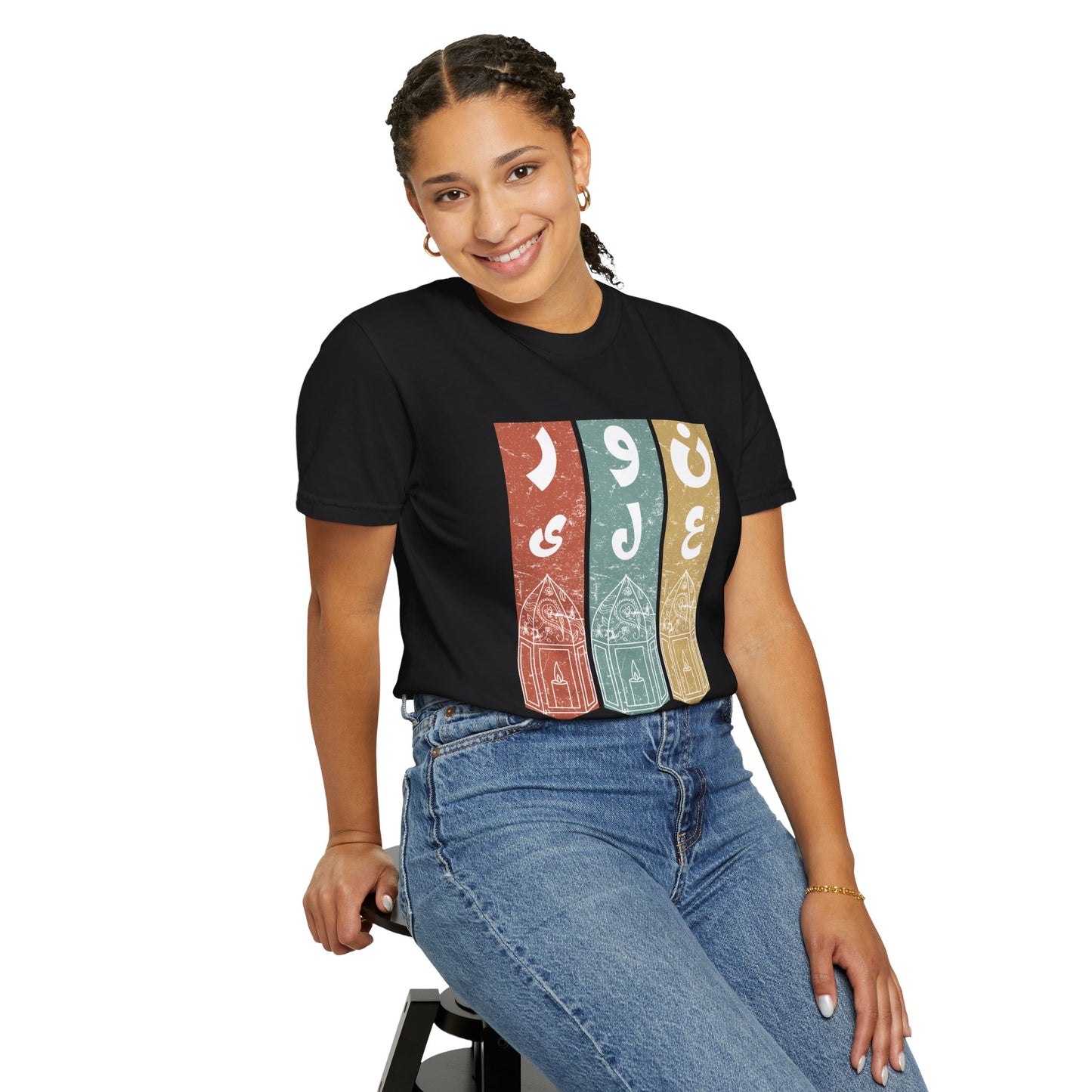 Vintage Design T-Shirt — نور على نور Arabic Calligraphy