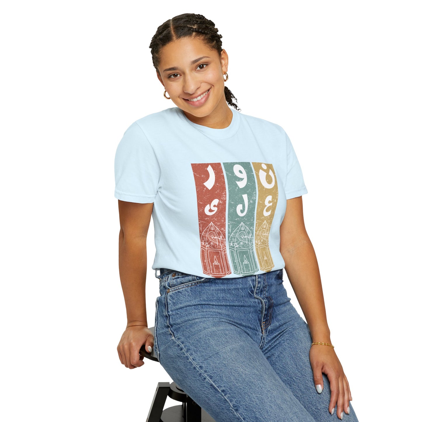 Vintage Design T-Shirt — نور على نور Arabic Calligraphy